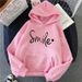 Women's clothing 2023 new autumn letter hooded loose ladies sweatshirt women's tops _mkmklike.com