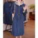 ELLE Two-Piece Hooded Patchwork Dress New Fashionable Elegant Youthful Casual Mid-Length Denim Skirt_mkmklike.com
