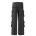Multi-Pocket Deconstructed Patchwork Cargo Jeans For Men Street Style Trendy Brand Design Wide-Leg Long Casual_mkmklike.com