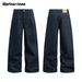 Vintage American Classic Straight-Leg Jeans For Men & Women – Relaxed Fit, High Waist, Unisex Denim Pants_mkmklike.com
