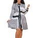 Women's Clothing printed pleated fashion strap casual large size dress_mkmklike.com