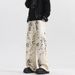 European And American High Street Wide-leg Pants Leopard Print Jeans Male Ruffian Handsome Fried Street American Loose Casual Pants_mkmklike.com