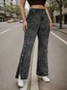 Women's Clothing High-Waisted Flared Jeans – Retro Stretch Denim With Button Detail (S-XXL)_mkmklike.com