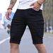 K Men's Shorts With Holes, Frayed Edges, Bleached And Washed New Denim Jeans, Thin Design_mkmklike.com