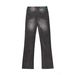 Men's Clothing Retro 2025 Style Trendy Street Washed Black Design Straight Through Micro Flared Men's Denim Trousers_mkmklike.com