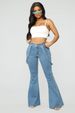ad America Wome's Fashio Deim Strap Log New Cross-Border Exclusive Europea Statio Slim Fit Flared Pats For_mkmklike.com