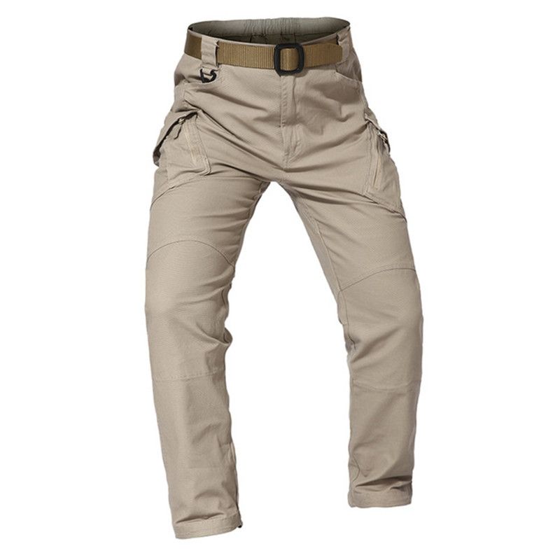 Multi-Pocket Men's Tactical Casual Cargo Pants Outdoor Hiking Trousers Wear-Resistant Training Overalls_mkmklike.com