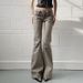 Retro Low-Rise Flared Jeans – Vintage-Inspired High-Waist Slimming Trousers For Women_mkmklike.com