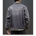 Casual Retro Washed Workwear Jacket Autumn Loose Denim Jacket Men's Top_mkmklike.com