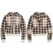 Eon Modish 25 Autumn New American Fashion High Street Plaid Design Jacket Coat_mkmklike.com