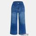 Retro Wide Leg Jeans for Women High Waist Distressed Loose Fit Slimming Large Pockets Casual Pants Straight Leg Cropped Versatile_mkmklike.com