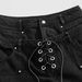 Retro Hip Hop Jeans – Distressed Denim Pants With Studded Details & Drawstring Waist, Loose Straight-Leg Unisex Style_mkmklike.com