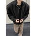 Cleanfit Deconstructed Three-proof For Men, Spring Trendy American-style Short Workwear Jacket With Stand-up Collar,_mkmklike.com