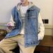 Jacket For Spring And Autumn, Men's Denim Clothing, Hip-Hop Street Style Casual Workwear Jacket, Stylish_mkmklike.com