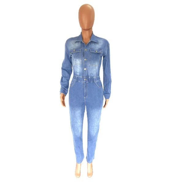 K Slim-fit Stretch Jean Overalls For Women_mkmklike.com