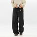 Split Silhouette Retro Jeans Men's Spring New Bright Line Design Original Cow Trousers American Straight Pants Loose Pants_mkmklike.com