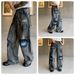 Men's American Vintage Washed Gray Distressed Straight Leg Jeans - Casual Loose Fit Denim Pants For Teen Boys_mkmklike.com