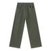 EF JEANS | 2024 New Vintage Japanese Trend Straight Casual Pants Army Green Washed Loose Jeans_mkmklike.com