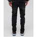 Men's Clothing Autumn/Winter Washed Ripped Jeans Men's Distressed Washed Black Jeans - Slim Fit Straight Leg Denim Pants For Hip-Hop & Streetwear_mkmklike.com