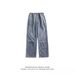 Black Gray Jeans Men's Straight Loose Wide Leg Spring New Style American High Street Micro Flared Pants_mkmklike.com