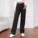 Women's Clothing Jeans High Waist Slim Straight Denim Trousers_mkmklike.com