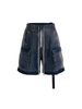 Men's Clothing Straight Pants Men's Trendy All Match Loose Workwear Wide Leg Casual Five Point Denim Shorts_mkmklike.com
