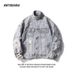Pulse Pulse Men's Denim Loose Fit High-End Stylish Hip-Hop High Street Spring Autumn Ripped Jacket_mkmklike.com