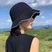 Hot Sale Japanese Travel Solid Bucket Hats New Women Wavy Edge Sunshade Casual Versatile Simple Breathable Fashion Braid_mkmklike.com