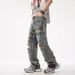 Men's Graffiti Washed Jeans – Vintage Loose Straight Leg Denim Pants With Distressed Details (S-XXL)_mkmklike.com