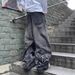 Men's Clothing Men's High-Waisted Straight Leg Jeans Style Washed Distressed Star Patch Loose Fit For Formal & Casual_mkmklike.com