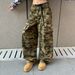 Unisex American Streetwear Baggy Wide-Leg Jeans With Stretchy Waist & Camo Print - Retro Washed Denim Work Pants For Men & Women_mkmklike.com