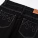 High Street Hip-Hop Flame Embroidery Pocket Design Jeans For Men And Women, Loose Straight Casual Pants_mkmklike.com