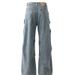 American High Street Washed Workwear Summer Versatile Wide Leg Mopping Trendy Brand Casual Jeans For Both Men And Women_mkmklike.com