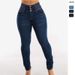 High Waist Stretchy Jeans For Women - Tummy Control Skinny Pants With Button Detail, Slimming & Flattering Fit (Plus Size Available)_mkmklike.com
