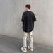 Nordmann European And American Style Retro Yellow Mud-Dyed Distressed Ripped Jeans For Men, Ins Trendy Brand, Straight Loose High_mkmklike.com