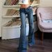 Jeans Flare Pants Women Boot Cut Mid Waist Stretch Washed Distressed Floor Length Streetwear 2025 Female Denims Trousers_mkmklike.com