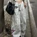 Subculture Punk Pants Women's Y2k Wear Design Sense American Street Multi-pocket Dirty Dye Tooling Jeans_mkmklike.com