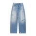 Women's Clothing Women's Classic Mid-Rise Fold-Up Jeans Style Homemake High Waist Slim Fit Denim Pants For Formal & Casual For Women_mkmklike.com