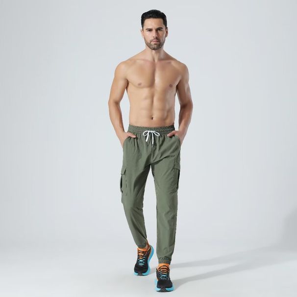 Men's Clothing Casual Straight Overalls Quick-Drying Sports Running Fitness Outdoor Cycling Pants Breathable Loose Sweatpants_mkmklike.com