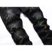 Pure Jeans From Europe And America, New Cross-Border Elastic Black Pants, Slim Fit Ripped Men's Jeans, Unique Trendy Pants_mkmklike.com