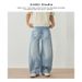 Men's Clothing High Street Baggy Jeans Bamboo Machete Jeans Unisex Straight Slightly Flared_mkmklike.com