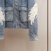 Women's Winter Denim Jacket Korean Style Beaded Lapel Cotton Coat_mkmklike.com