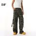 EF JEANS | 2025 Spring New American Ins Camouflage Streamer Large Pocket Straight Loose Denim Trousers_mkmklike.com