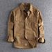 Men's Clothing Workwear Multi Pocket Shirt Jacket Simple Washed Distressed Versatile Long Sleeved Shirt Casual Tops_mkmklike.com