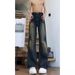 Suitable For All Seasons American Style Washed Vintage Jeans For Men Spring Autumn Straight Loose High Street Vibe Long Pants_mkmklike.com