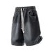 Men's plus Size Loose Casual Versatile American Style Denim Shorts Elastic Waist Trendy Washed Look Summer New_mkmklike.com