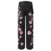Men's Clothing Peach Blossom Embroidery Fashionable And Casual Simple Loose Wide Leg Casual Jeans_mkmklike.com