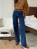 Women's Clothing Women's Stretch Denim Jeans - High Waist Loose Fit Comfortable Casual Pants For Work & Daily Wear (Dark Blue, Sizes 25-32)_mkmklike.com