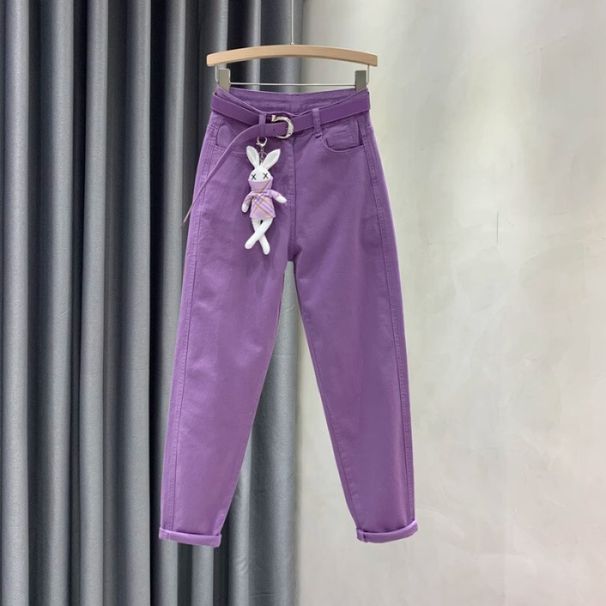 Women's Clothing Elastic Small Feet Harem Pants, High Waist And Slimming Carrot Pants_mkmklike.com