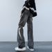 Nordmann American High Street Jeans Men's Autumn And Winter Style Straight Loose Slimming Trousers Design Sense Retro Wide Leg_mkmklike.com